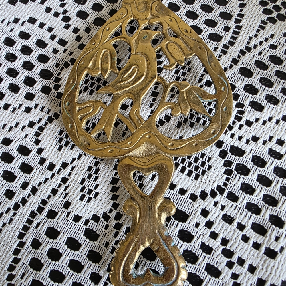 Vintage Brass Decorative Trivit
